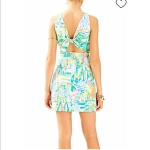 Lilly Pulitzer Courtney Dress - sea salt & sun pattern sundress w/ open tie back